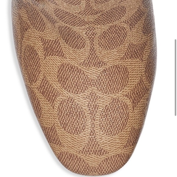 COACH Margot Monogram Coated Canvas Booties - Picture 3 of 4